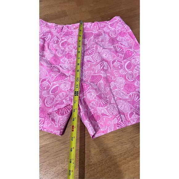 LILLY PULITZER PINK SEA SHELLS BELLS POCKET SHORTS WOMENS SIZE 6 - Picture 5 of 7